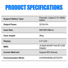 Kimbattery DIY 16S 48V 628Ah LiFePO4 Battery Kit with JK BMS for Large Solar Energy Storage