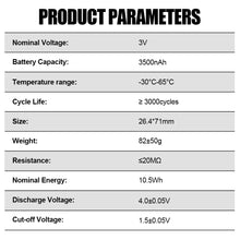 Na-Ion 3V 3500mAh Sodium-Ion Battery Cell for Safe and Stable Backup Power and ESS