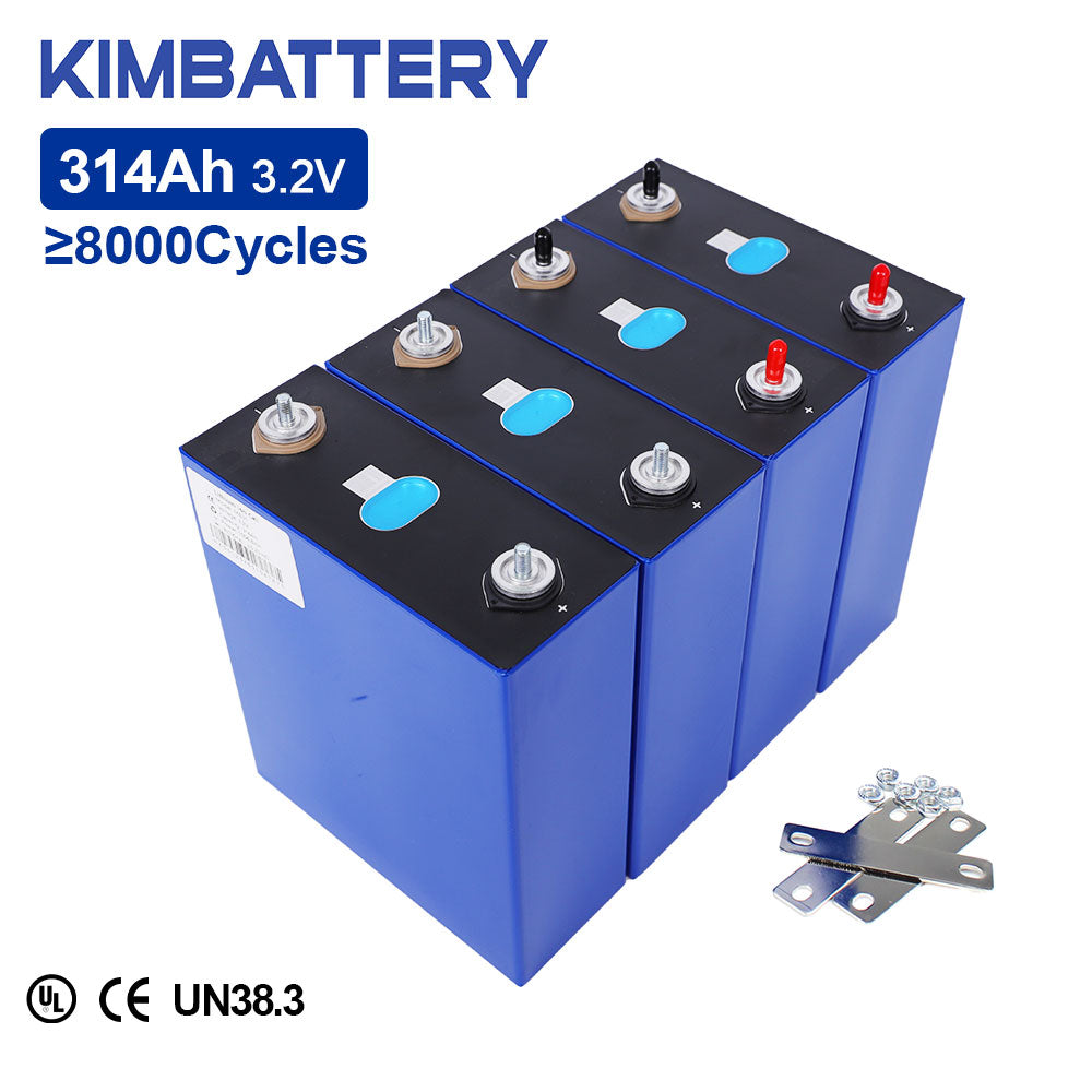 3.2V 314Ah LFP Battery Cell High Capacity Grade A Deep Cycle for Solar Energy Storage EV