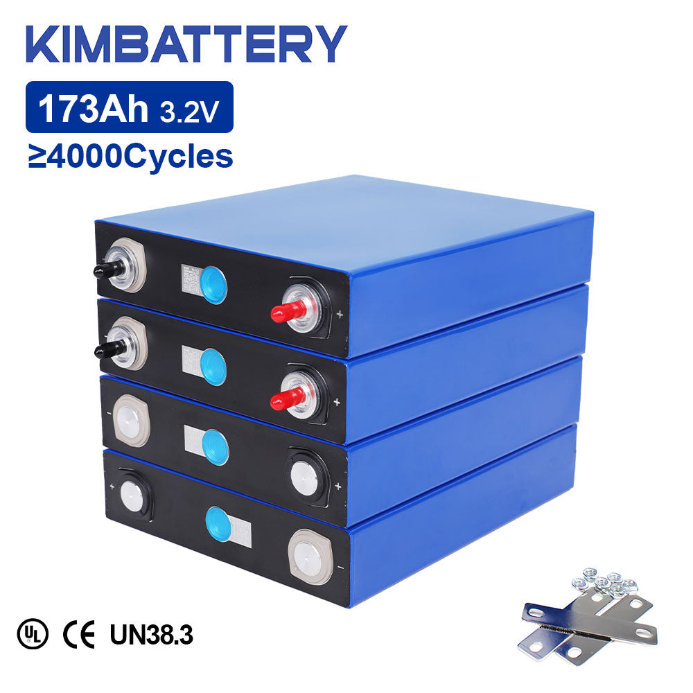 3.2V 173Ah LiFePO4 Battery Cell Grade A Prismatic LFP Battery for Solar Energy Storage RV EV UPS