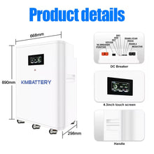 Kimbattery DIY 16S 48V 628Ah LiFePO4 Battery Kit with JK BMS for Large Solar Energy Storage