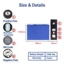 CALB 3.2V 100Ah LiFePO4 Prismatic Battery Cell Grade A for Solar & Home Energy Storage