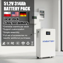Kimbattery 48V 314Ah LiFePO4 Rack Battery Pack 16S with BMS for Large Home Solar ESS