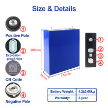 CALB 3.2V 230Ah LiFePO4 Prismatic Battery Cell Grade A for RV, Solar & DIY Battery Pack