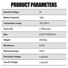 Na-Ion 3V 18Ah Sodium-Ion Prismatic Battery Cell for Grid-Scale & Industrial Energy Storage