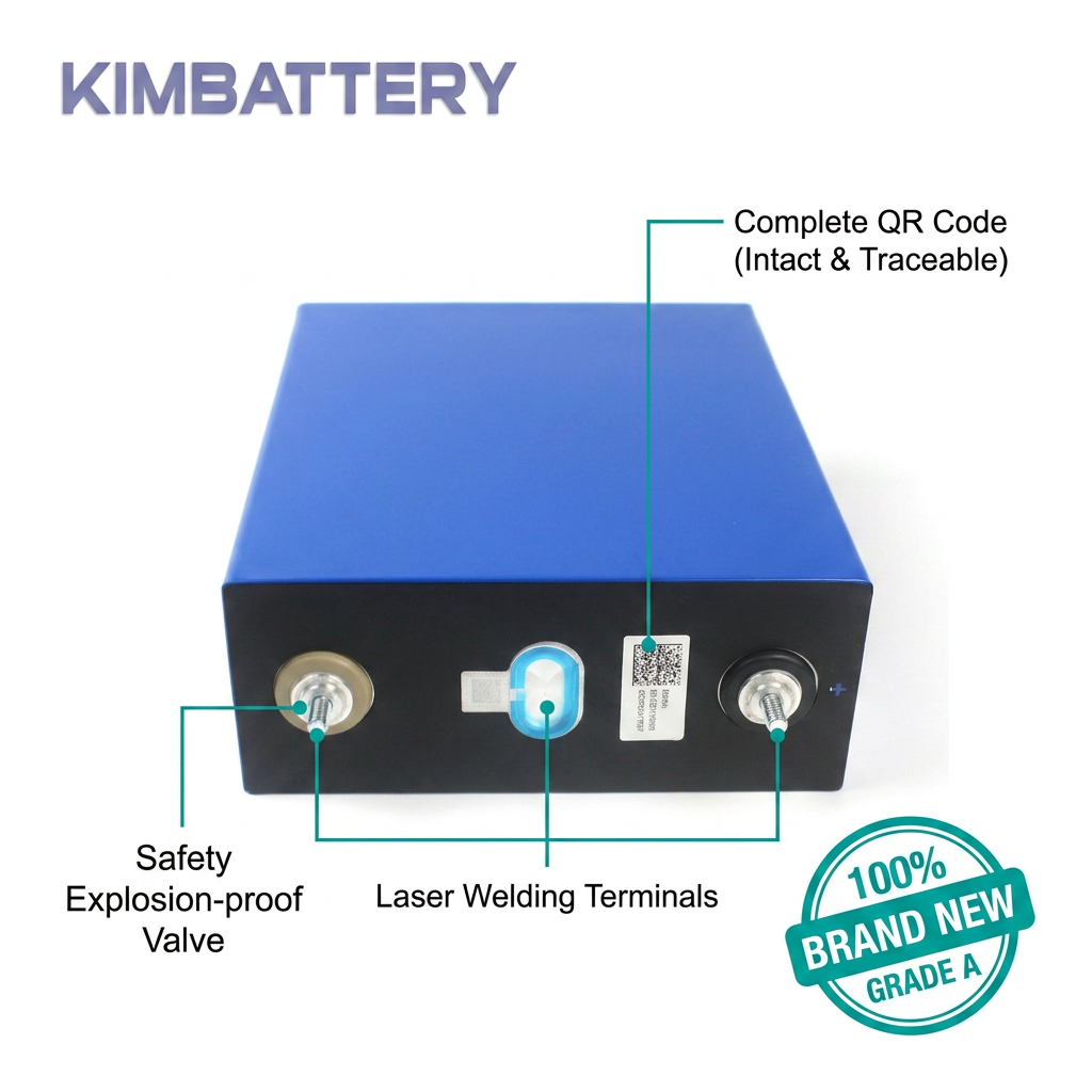 EU STOCK CATL 3.2V 280Ah Grade A LiFePO4 Battery Cell 896Wh for Solar Energy Storage & DIY Battery Packs