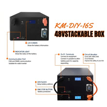 Kimbattery DIY 16S 48V 280-334Ah LiFePO4 Battery Box Kit