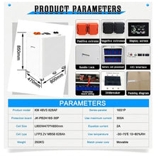 Kimbattery DIY 16S 48V 628Ah Battery Box Kit (VF)