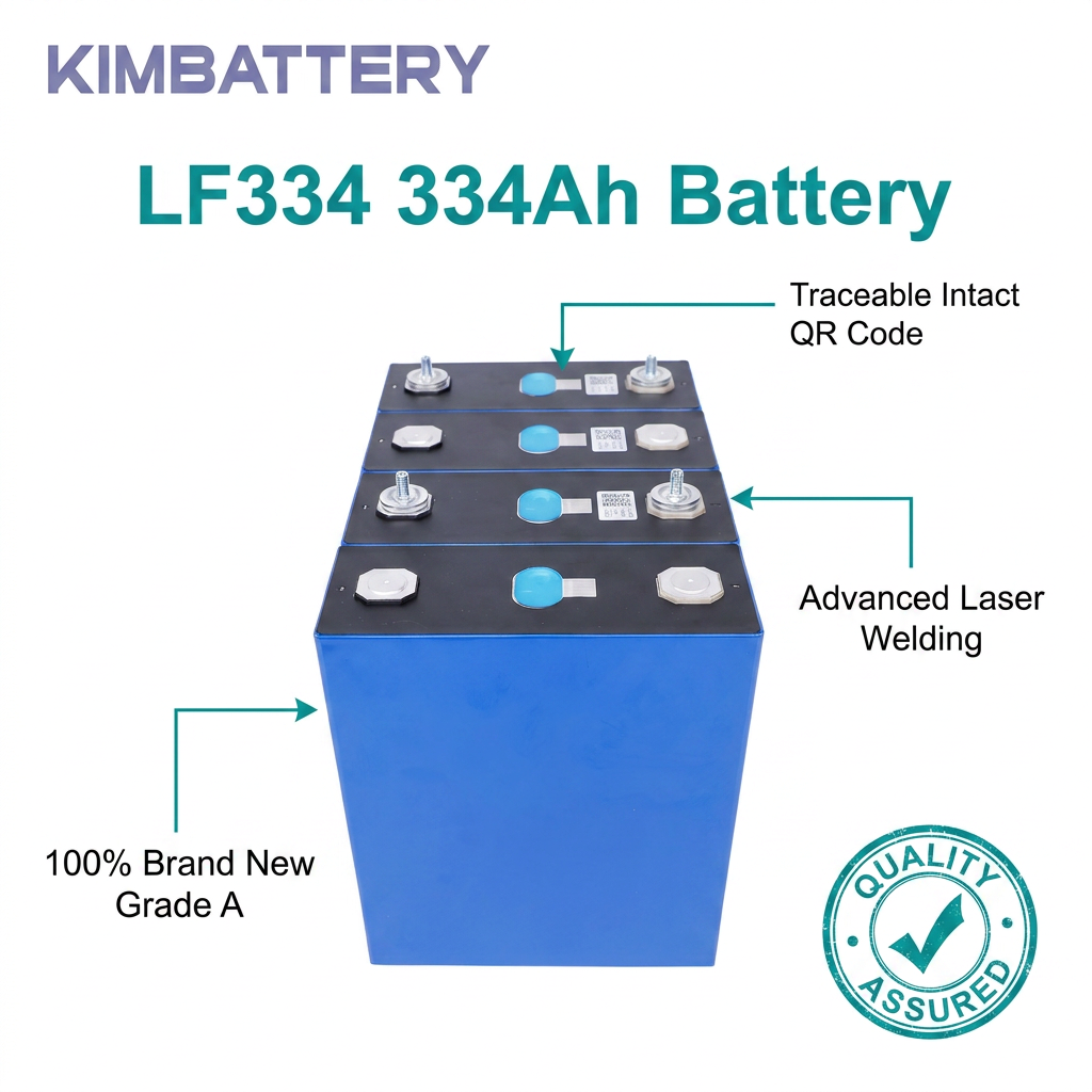 EU-LAGER EVE LF334 3.2V 334Ah LiFePO4 prismatische Batteriezelle M6 für Energiespeicherung & DIY-Packs