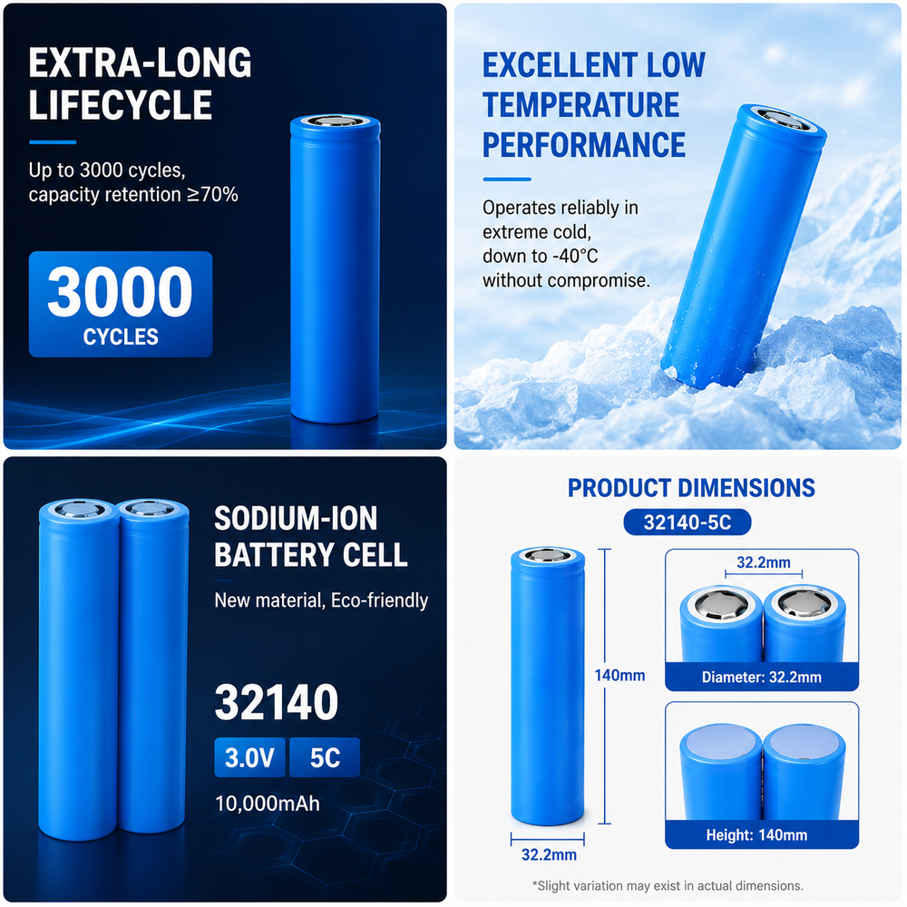 kimbattery 3V 10Ah Sodium Ion Battery Cell