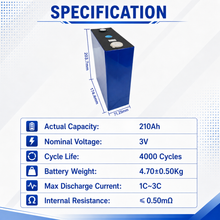 kimbattery 3V 210Ah Sodium Ion Battery Cell