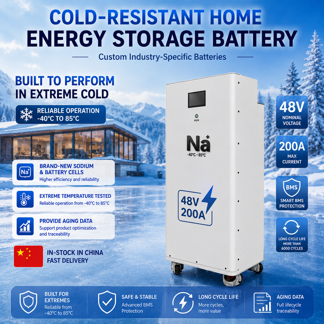 kimbattery 48V 210Ah Sodium Ion Battery Pack