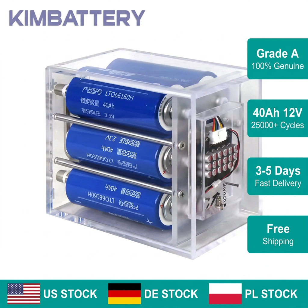 EU LAGER YL 12V 40Ah LTO Akku Pack 13.8V 552Wh 6C Schnellladung für Wohnmobil USV Marine Notstromversorgung