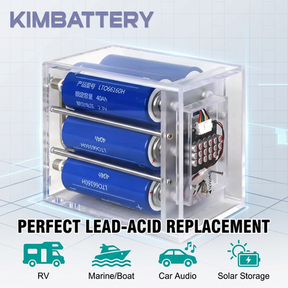EU LAGER YL 12V 40Ah LTO Akku Pack 13.8V 552Wh 6C Schnellladung für Wohnmobil USV Marine Notstromversorgung